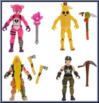 Squad 4-Pack #1 from Fortnite - Legendary Micro Series manufactured by Jazwares [Loose]