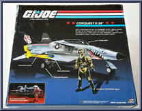 Conquest X-30 (with Lt. Slip Stream) from G.I. Joe - 25th Anniversary - Vehicle Sets manufactured by Hasbro [Back]