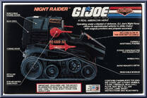 Night Raider from G.I. Joe - Classic Collection - Night Force - Accessories manufactured by Hasbro [Back]