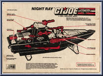Night Ray from G.I. Joe - Classic Collection - Night Force - Accessories manufactured by Hasbro [Back]
