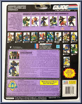 Shockwave from G.I. Joe - Classic Collection - Series 11 - D.E.F. (Drug Elimination Force) manufactured by Hasbro [Back]