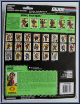 Viper from G.I. Joe - Classic Collection - Sonic Fighters manufactured by Hasbro [Back]