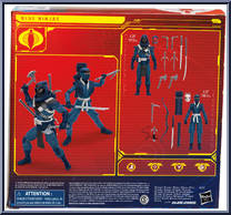 Blue Ninjas from G.I. Joe - Classified - Basic Series manufactured by Hasbro [Back]