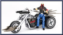 Doom Cycle (with Storm Rider) from G.I. Joe - Pursuit of Cobra - Vehicles manufactured by Hasbro [Loose]