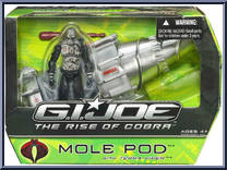 Mole Pod (with Terra-Viper) from G.I. Joe - Rise of Cobra - Vehicles - Alpha manufactured by Hasbro [Front]