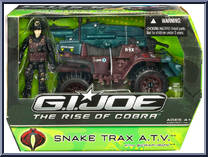 Snake Trax A.T.V. (with Scrap Iron) from G.I. Joe - Rise of Cobra - Vehicles - Alpha manufactured by Hasbro [Front]