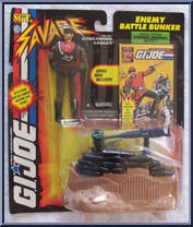 Enemy Battle Bunker (with Cyborg Blitz) from G.I. Joe - Sgt. Savage - Playsets manufactured by Hasbro [Front]