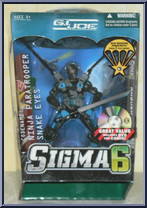 Snake Eyes (Ninja Paratrooper) from G.I. Joe - Sigma Six - Basic Series manufactured by Hasbro [Front]