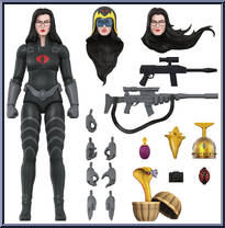 Baroness (Black Suit) from G.I. Joe - Ultimates manufactured by Super7 [Loose]