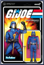Cobra Commander (Cape & Scepter) from G.I. Joe - ReAction Figures manufactured by Super7 [Front]