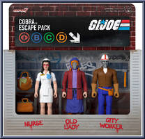 Cobra Escape Pack from G.I. Joe - ReAction Figures manufactured by Super7 [Front]