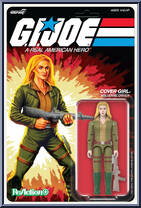 Cover Girl (Blonde) from G.I. Joe - ReAction + manufactured by Super7 [Front]