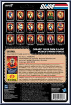 Destro (Arctic) from G.I. Joe - ReAction + manufactured by Super7 [Back]