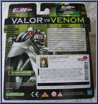 Storm Shadow (with Ninja Lightning Cycle) from G.I. Joe - Valor vs Venom - Vehicles manufactured by Hasbro [Back]