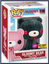 Gloomy Bear (Black) (Flocked) (Chase) from Gloomy the Naughty Grizzly - Pop! Vinyl Figures manufactured by Funko [Front]