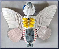 Mothra from Godzilla - King of the Monsters - Boxed Roaring Figures manufactured by Trendmasters [Loose]