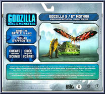 Godzilla / ET Mothra from Godzilla - King of the Monsters - Basic Series manufactured by Jakks Pacific [Back]