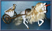 Olympia and Chariot from Golden Girl - Unicorns and Chariots manufactured by Galoob [Loose]