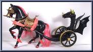 Shadow and Chariot from Golden Girl - Unicorns and Chariots manufactured by Galoob [Loose]