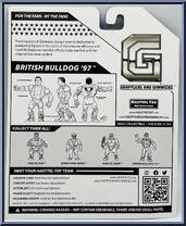 British Bulldog (1997 Hart Foundation) from Grapplers & Gimmicks - Basic Series manufactured by Hasttel Toy [Back]