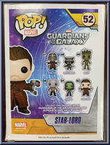 Star-Lord (Unmasked) from Guardians of the Galaxy - Pop! Vinyl Figures manufactured by Funko [Back]