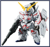 RX-0 Unicorn Gundam (Destroy Mode) from Gundam Converge - Series 08 manufactured by Bandai [Loose]