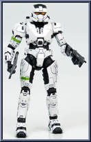 Spartan EOD (White) from Halo 3 - Series 8 manufactured by McFarlane [Loose]