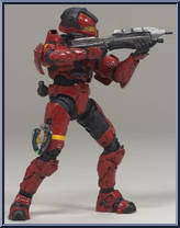 Spartan Soldier CQB (Red) (Mass) from Halo 3 - Series 2 - Multiplayer manufactured by McFarlane [Loose]