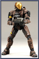 Spartan Soldier EVA (Brown) from Halo 3 - Series 2 - Multiplayer manufactured by McFarlane [Loose]