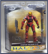 Spartan Soldier EVA (Red) (Mass) from Halo 3 - Series 1 - Multiplayer manufactured by McFarlane [Front]