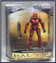 Spartan Soldier Mark VI (Red) (Mass) from Halo 3 - Series 1 - Multiplayer manufactured by McFarlane [Front]