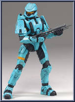 Spartan Soldier Scout (Cyan) Action Figure