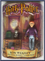 Ron Weasley / Scabbers from Harry Potter and the Sorcerer's Stone - Magical Minis Collection manufactured by Mattel [Front]