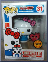Hello Kitty (8-Bit) (Heart) (Chase) from Hello Kitty - Pop! Vinyl Figures manufactured by Funko [Front]
