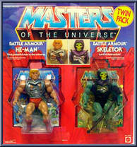 Battle Armor He-Man and Battle Armor Skeleter from He-Man - Masters of the Universe - Multi-Packs manufactured by Mattel [Front]