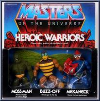 Heroic Warriors - Moss Man, Buzz-Off & Mekaneck from He-Man - Masters of the Universe - Multi-Packs manufactured by Mattel [Front]