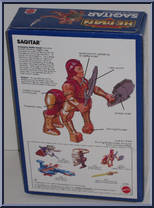 Sagitar (Tharkus) the Galloping Battle Beast from He-Man - New Adventures - Deluxe Figures manufactured by Mattel [Back]