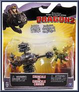 Gronckle vs Gronckle Cannon from How to Train Your Dragon 2 - Mini Figures manufactured by Spinmaster [Front]