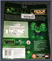 Hulk with Tank from Hulk - Motion Picture - Smash 'N Go's manufactured by Toy Biz [Back]