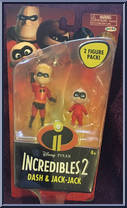 Dash & Jack-Jack from Incredibles 2 - Basic Series manufactured by Jakks Pacific [Front]