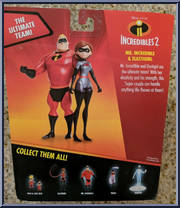 Mr. Incredible & Elastigirl from Incredibles 2 - Basic Series manufactured by Jakks Pacific [Back]