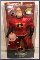 Mr. Incredible & Jack-Jack from Incredibles 2 - Large Scale manufactured by Jakks Pacific [Front]