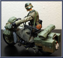 German Soldier with Motorcycle from Indiana Jones - Last Crusade - Deluxe Figures manufactured by Hasbro [Loose]