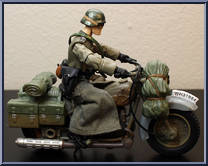 German Soldier with Motorcycle from Indiana Jones - Last Crusade - Deluxe Figures manufactured by Hasbro [Loose]