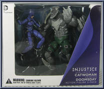 Catwoman vs Doomsday from Injustice: Gods Among Us - Basic Series manufactured by DC Collectibles [Front]