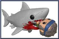 Shark Biting Quint Action Figure