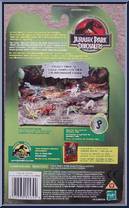 Spinosaurus (Blue) / Tyrannosaurus (Tan) from Jurassic Park Dinosaurs (2004) - Dinosaur Packs manufactured by Hasbro [Back]