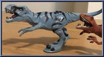 Velociraptor / Tyrannosaurus from Jurassic Park Dinosaurs (2004) - Dinosaur Packs manufactured by Hasbro [Loose]