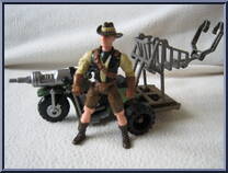 D.A.R.T. with Roland Tembo from Jurassic Park - Lost World - Vehicle / Figure Packs manufactured by Kenner [Loose]