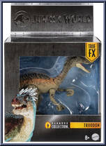 Troodon from Jurassic World - Hammond Collection - Dinosaurs - True FX manufactured by Mattel [Front]
